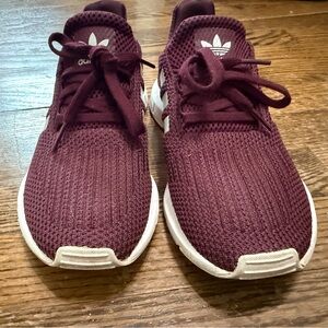 Adidas Kids Burgundy Sneakers